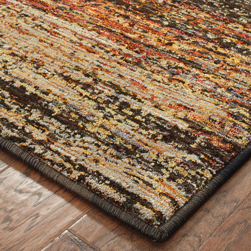 Abstract Indoor Rug, Runner 2'6" x 12'