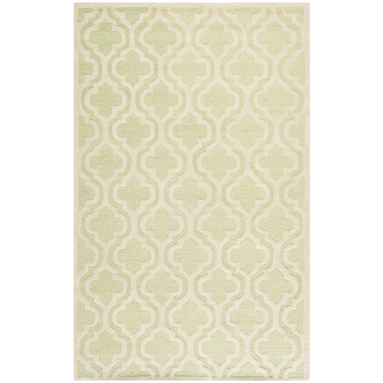 Noble Geometric Wool Hand Woven Area Rug