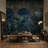 Muted Green Wallpaper Olive Navy Wall Mural-2128099606-2128099603
