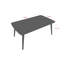 Table basse moderne, noyer et gris, 39,4 x 16,3 x 24,2 pouces | 100% panneau de particules enduit de mélamine, épaisseur: 0,7 pouce | Conception abstraite et rustique, parfaite pour les salons et les espaces contemporains, durable et élégante-1638093042-1638093054