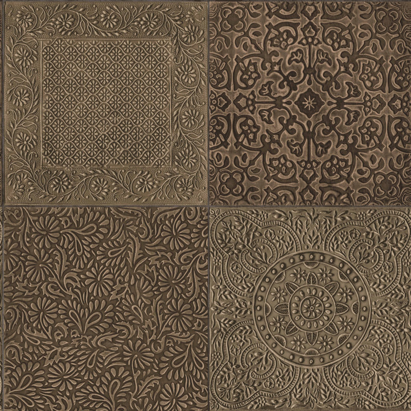 Bazaar Metallic Wallpaper Roll, Bronze