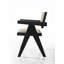 Ensemble de chaises avec accoudoirs et console