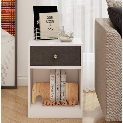 1  Drawer Bedside Table with Storage 