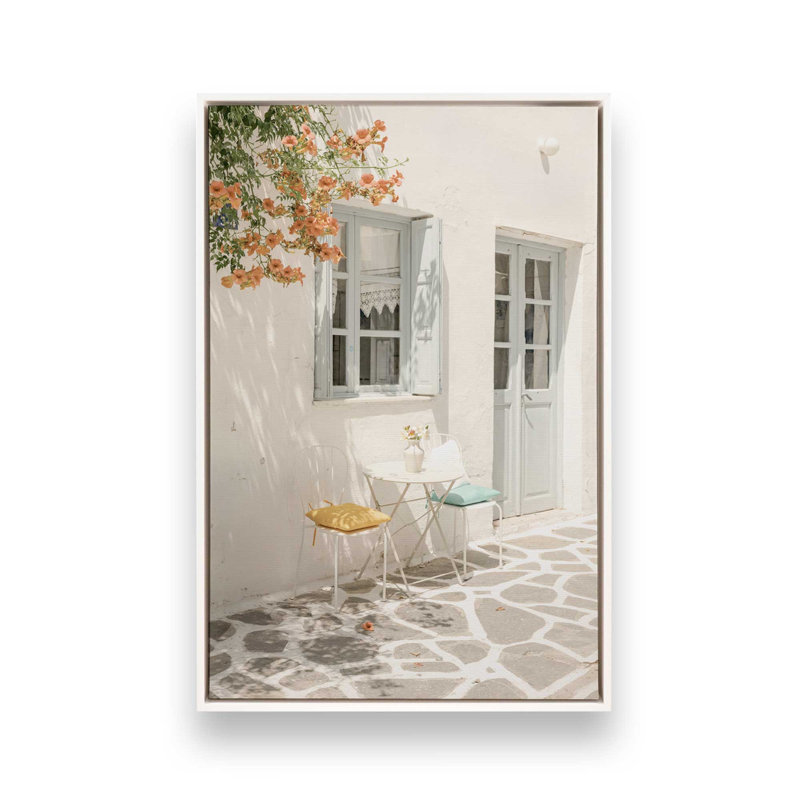 Impression sur toile Sunliet Siesta, 32 po x 48 po, Opaque White Floater Frame