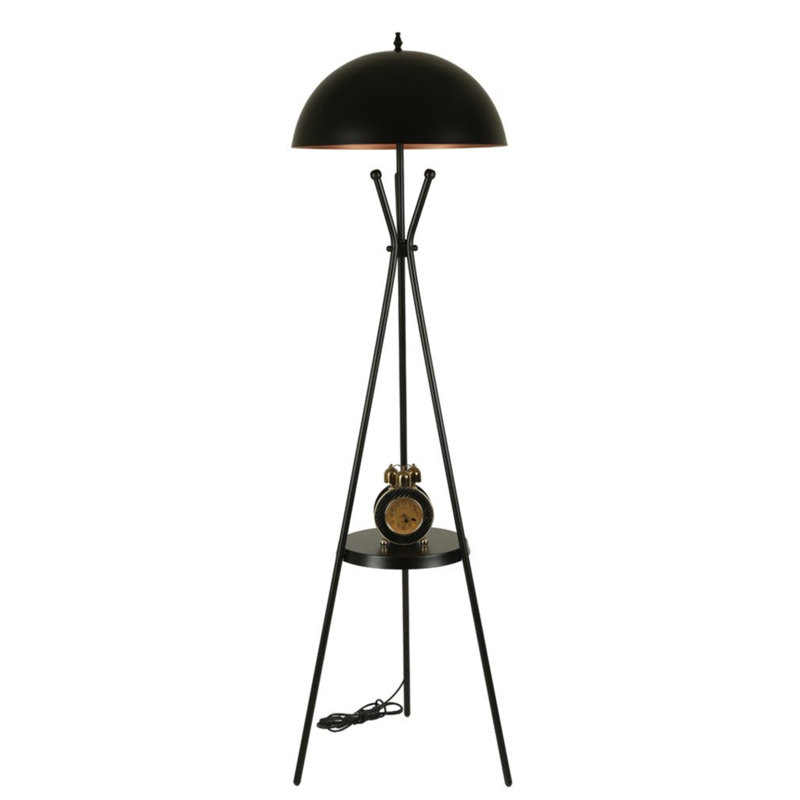 Jamarcus 165cm Traditional Floor Lamp, Black