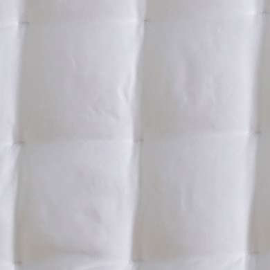 Silken Solid Puff, Full/Queen Quilt, White