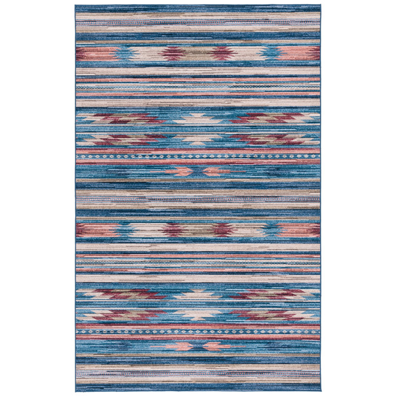 Kiarno Performance Machine Washable Southwestern Rug, Rectangle 9' x 12'