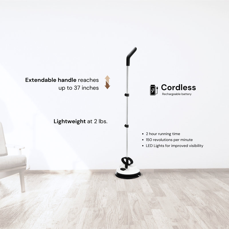 Nifftee Electric Spin Cleaner, Mop, Duster, and Polisher with LED Lighting