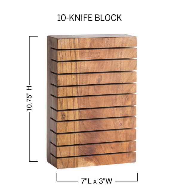 Countertop Horizontal Knife Block