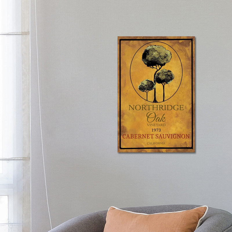 Still Life Wine Label I by Mary Beth Baker - Wrapped Canvas Gallery-Wrapped Canvas Giclée