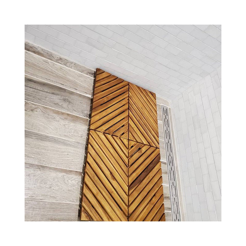 Solid Wood Non-Slip Shower Mat