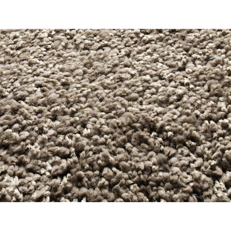Solid Colour Shag Area Rug, Round 150cm
