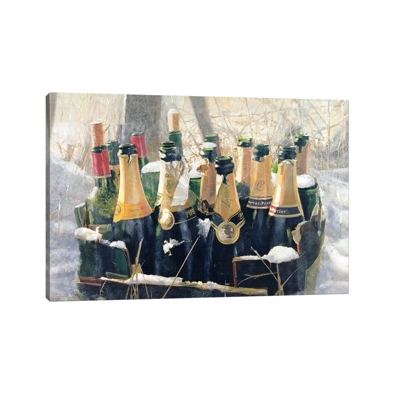 Boxing Day Empties by Lincoln Seligman - Wrapped Canvas Painting, 20.32 cm H x 30.48 cm W