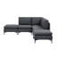 Canapé modulaire rembourré avec pieds en métal-972851905