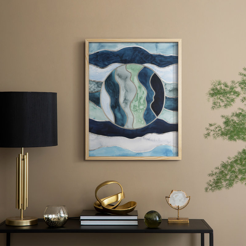 «Siren's portail II», reproduction encadrée - bois massif, Naturel, H 15 po x l 12 po