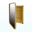 Armoire à pharmacie encastrée en métal 16 po x 24 po avec miroir et tablettes réglables avec rangement pour salle de bain, or mat-61884585-61884583