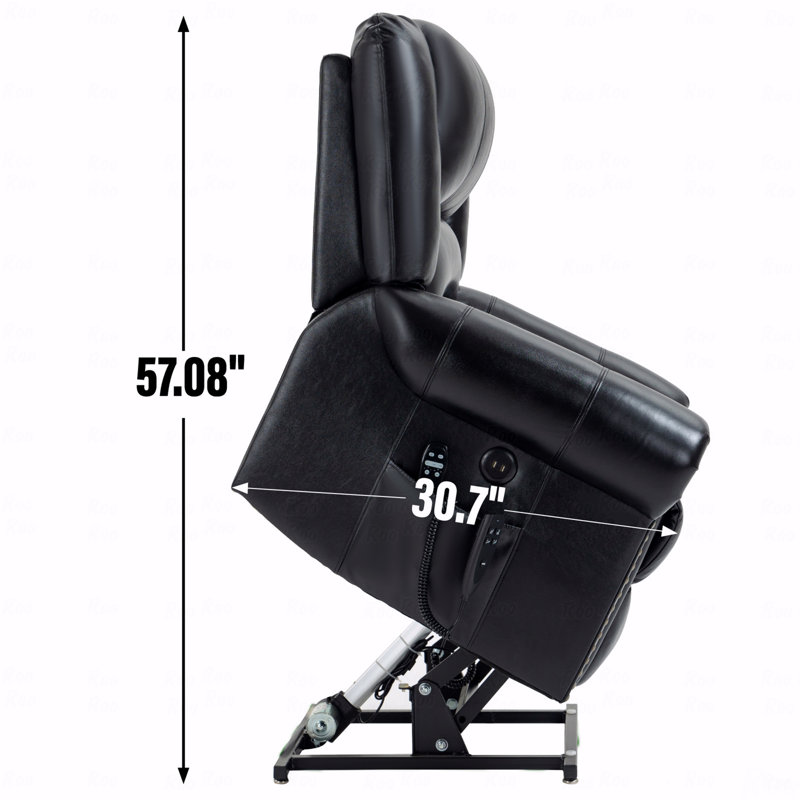 Fauteuil inclinable électrique Power Lift, Noir