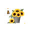 Tapis de bain Sunflower Bouquet Group, 16 x 24