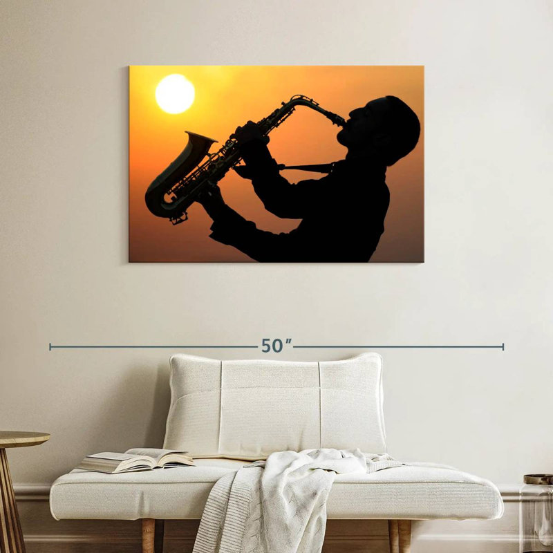 Abopha, saxophoniste talentueux, H 26 po x l 39 po