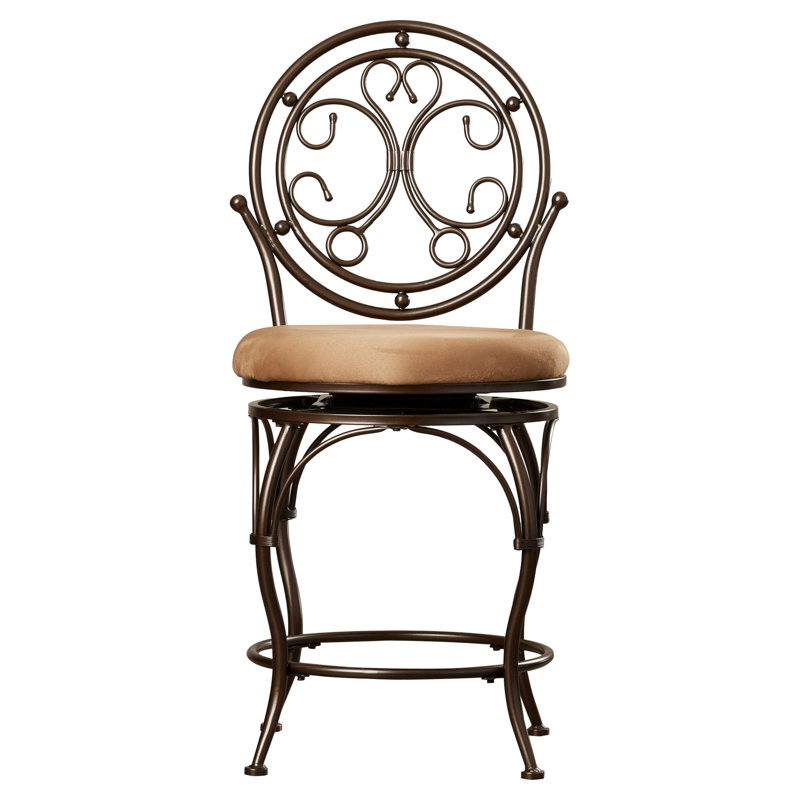 Gatsby Oversized Big and Tall Swivel Stool Counter/Bar Stool, Counter Stool (24.5" Seat Height)
