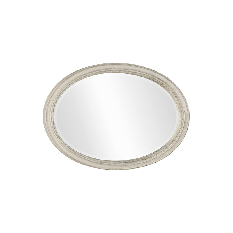 Miroir rustique 49,4 ", blanc antique, Blanc