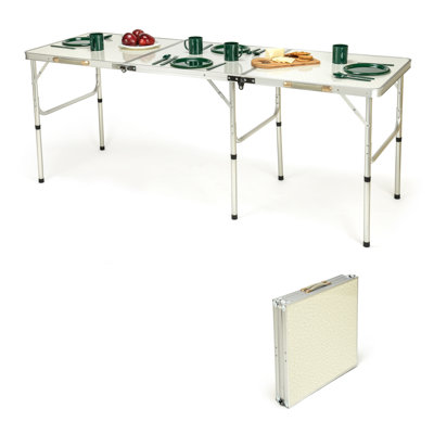 70" Rectangular Adjustable Folding Table