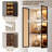 122'' Modern Entertainment Center with Storage for 55/65/75 Inch TV, TV Stand, Chest of Drawers and 3-tier Glass Display Cabinet, Wooden Media Console Set of 3 for Living Room, White-1461476604-1483939892