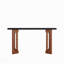 Console 59 ", pieds sphériques, bois pour le salon - standard