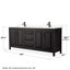 Ensemble de meuble-lavabo double 80 "avec miroir Daria-97902421-97902424-97902427