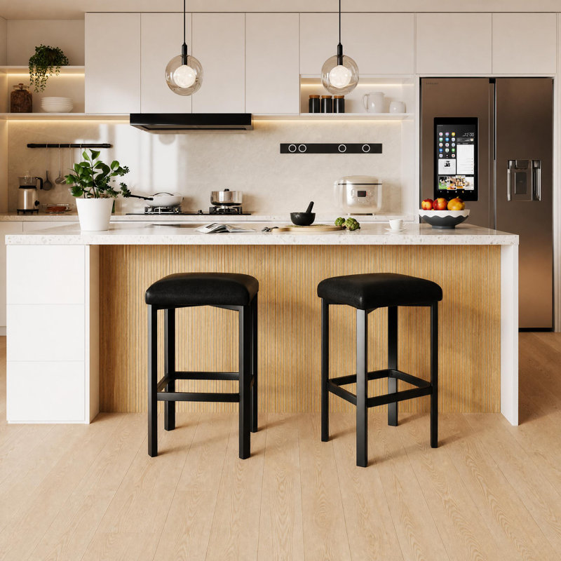 Counter Stool, Black, 2