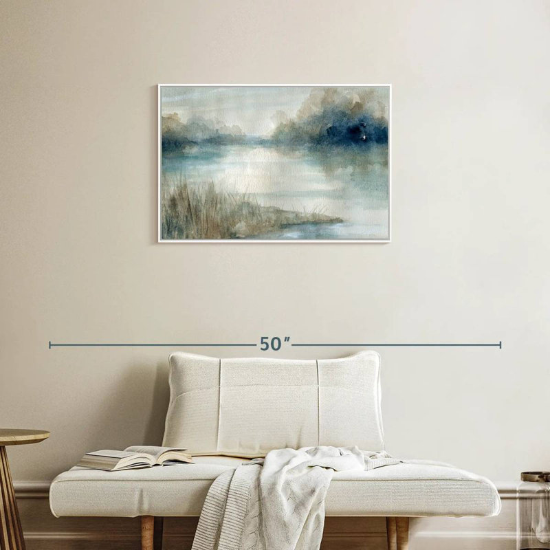 Still Still Waters, Cadre flottant blanc, 31 po x 21 po