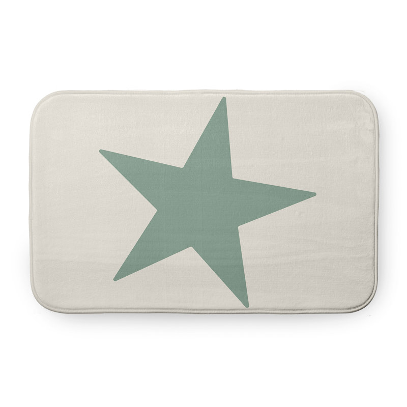 Tapis de bain, L 21 po x L 34 po, Vert