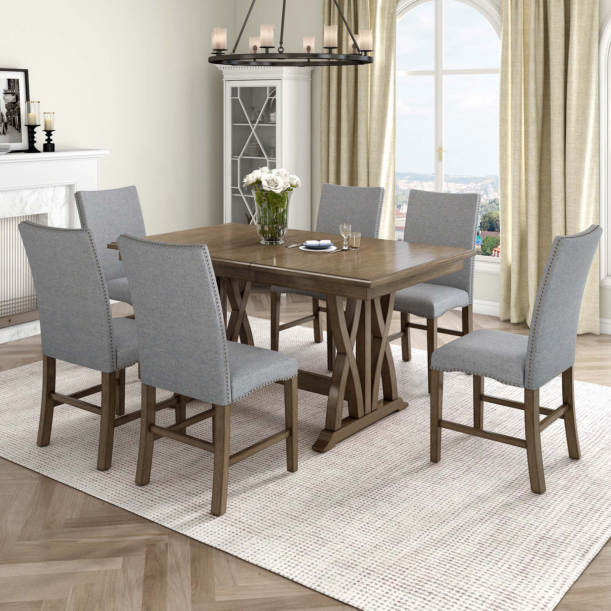 Gracie Oaks Demar Rectangular 48'' L x 36'' W Dining Set | Wayfair