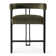 Colrain 24" Upholstered Velvet Solid Back Counter Stool
