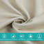 Rideaux occultant et isolants en polyester avec passe-tringle et doublure enduite (ensemble de 2), l 52 po x L 84 po