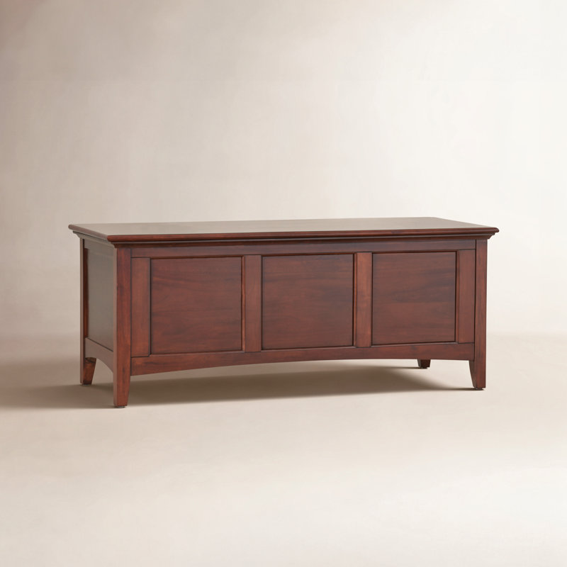 Melusina Solid Wood Blanket Chest, Cherry Brown