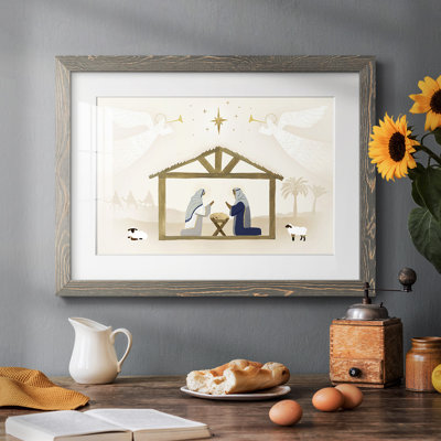 «Away In A Manger Collection», reproduction encadrée sur papier