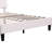 Queen Size Platform Bed With Beige Velvet Fancy Pattern Headboard Upholstered Decorative In Beige,-1445264107-1445264101
