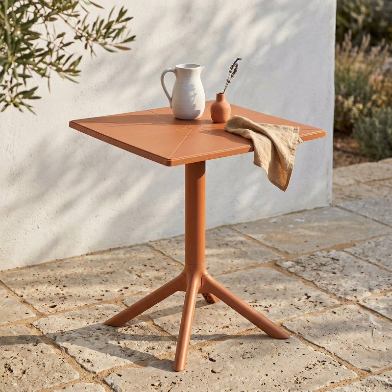 Rimini Outdoor Bistro Table , 60cm cm W 60cm cm D, Terracotta