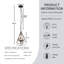 Luminaire suspendu noir et doré à 5 lumières avec cadre losange