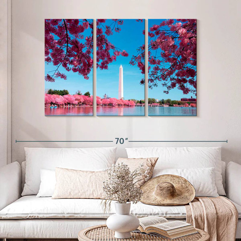 Lilie Washington Spring Sakura, 32" H x 50" W