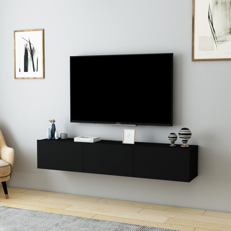 Meuble télé - Moonya, Noir, noir, noir, noir