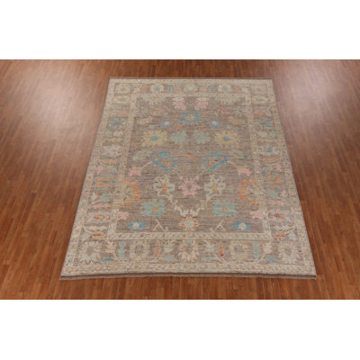 Tapis turc en laine fait à la main Oushak 9 x 12