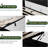 Full/Queen Size Lift-Up Storage Bed Frame, Upholstered with Diamond Tufted Wingback Headboard & Gold Trim, No Box Spring Needed-840723544-840723545