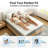 3" Medium Firm Memory Foam Mattress Topper – 2-Layer Cotton Cover With Adjustable Non-Slip Straps, Zip-Off Washable, US Foam Certified-1693275061