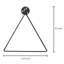 Triangle Metal Wall Mounted Towel Ring-861082412