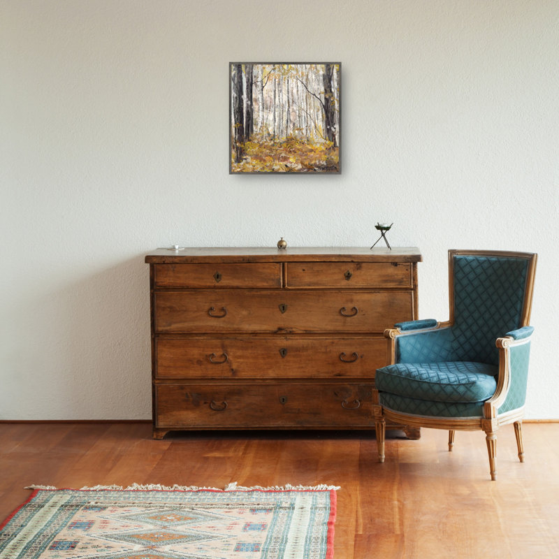 Impression sur toile Hush par Studio Arts, H 36 po x l 36 po x P 1,5 po, Cadre couleur acier