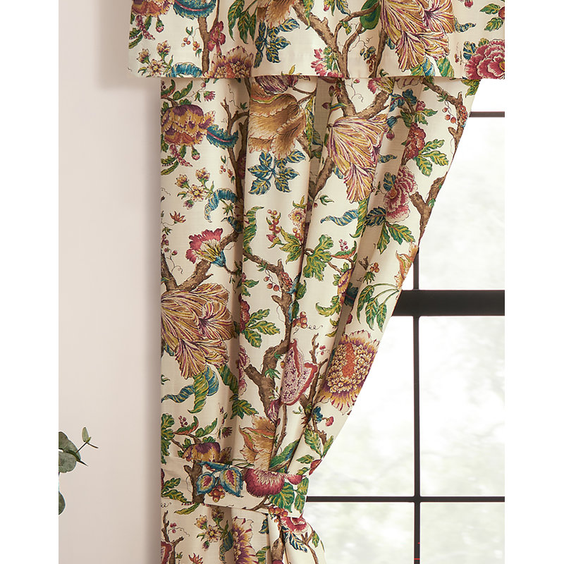 Bronte Floral Tailored Drapery Panel Set