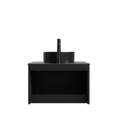 Wall Mounted With Stone Top