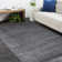 Cordi Hand-Knotted Wool Area Rug in Dark Gray